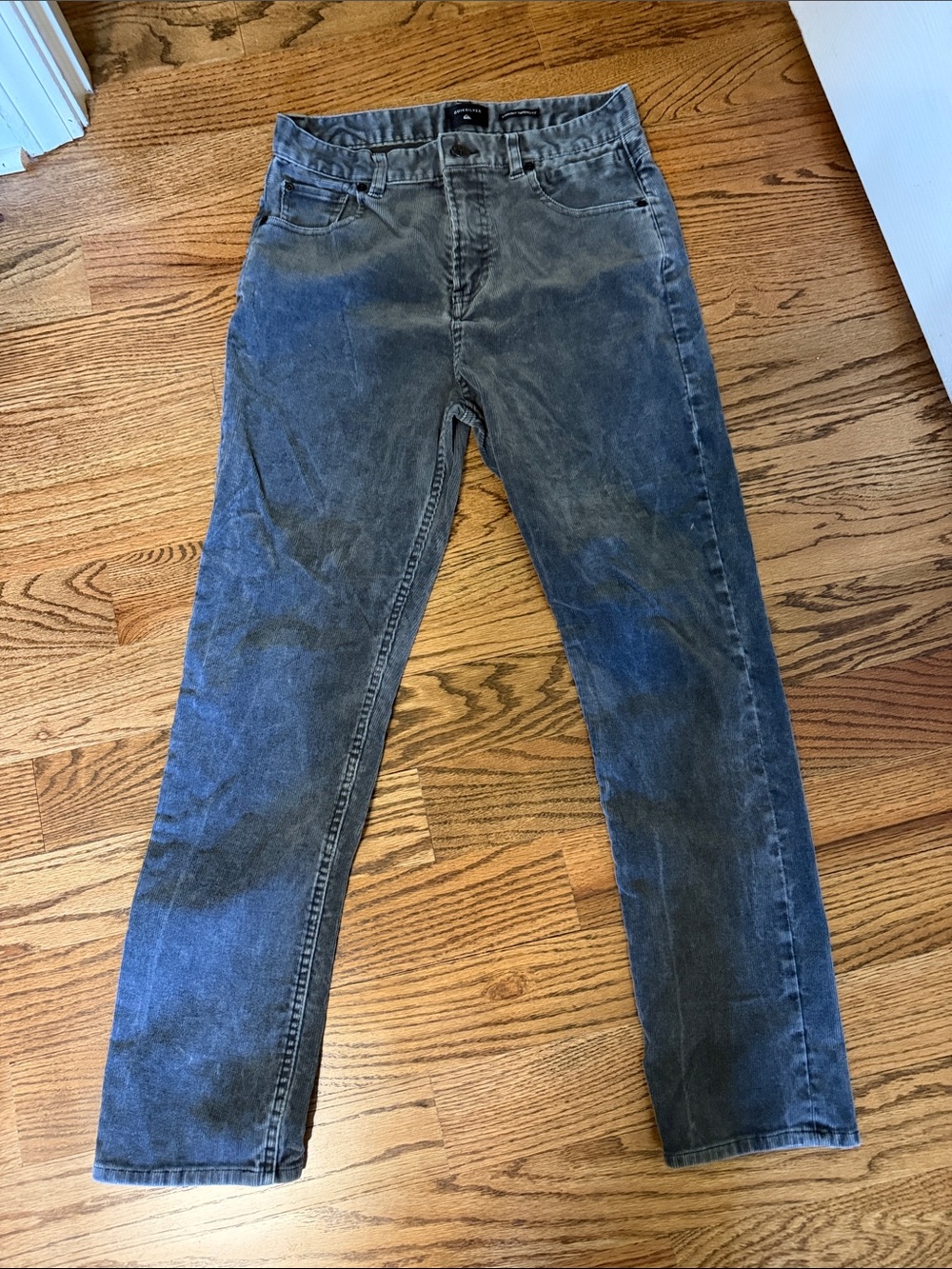 Quiksilver Kids Corduroy Pants in Washed Blue/Grey